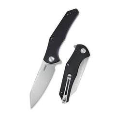 KUBEY Flash Folding Knife, AUS 10 Steel, Black