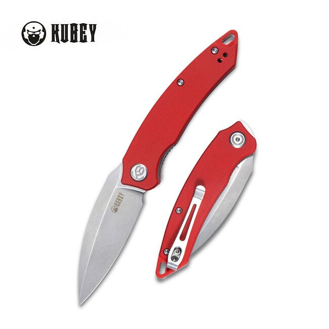 KUBEY Leaf Μαχαίρι Αναδιπλούμενο Κόκκινο G10