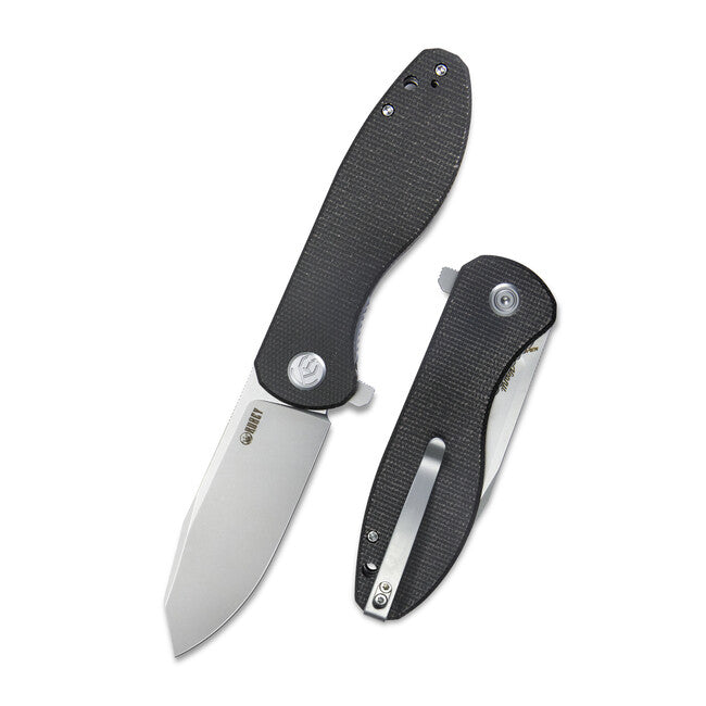 KUBEY Master Chief Μαχαίρι Πτυσσόμενο Μαύρο Micarta