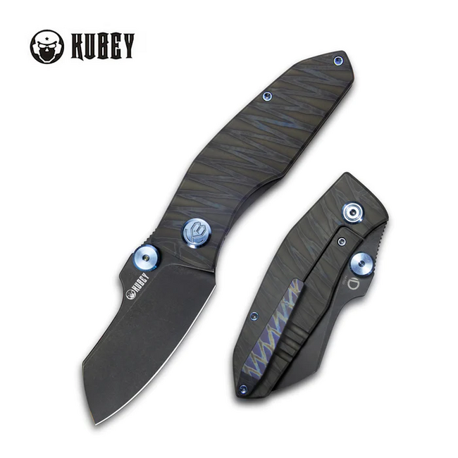 KUBEY Monsterdog Αναδιπλούμενο Μαχαίρι Μαύρο/Flame Titanium Μαύρο