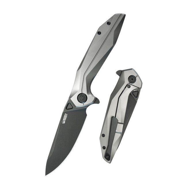 KUBEY Nova Πτυσσόμενο Μαχαίρι, Silver & Black