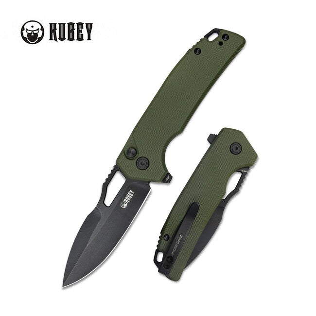 KUBEY RDF Pocket Knife Σουγιάς Πτυσσόμενος, Πράσινο & Μαύρο
