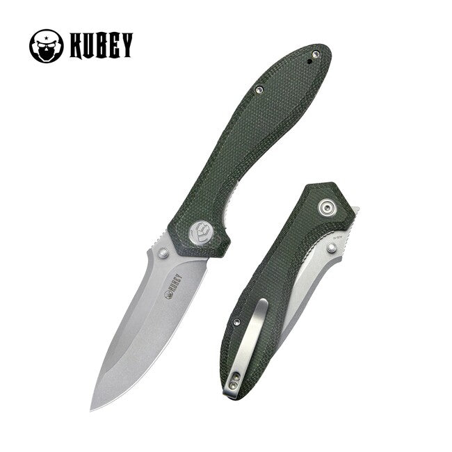 KUBEY Ruckus Αναδιπλούμενο Μαχαίρι Green Micarta