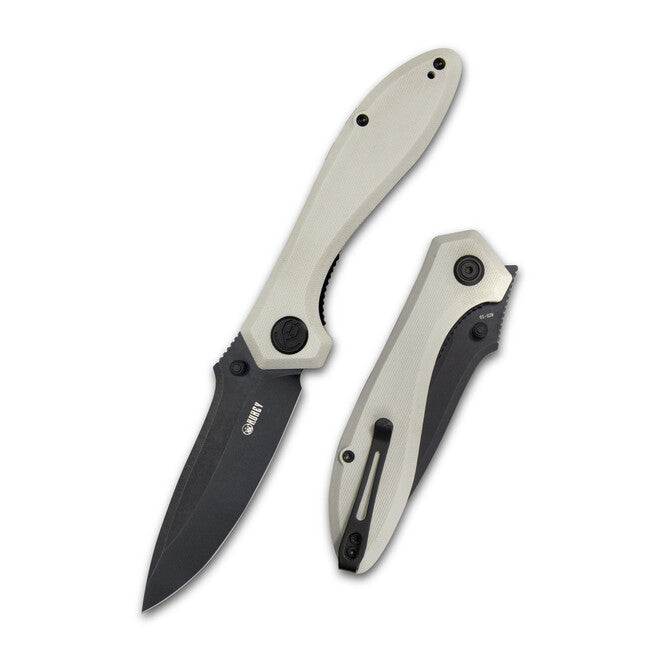 KUBEY Ruckus Πτυσσόμενο Μαχαίρι Ivory & Black