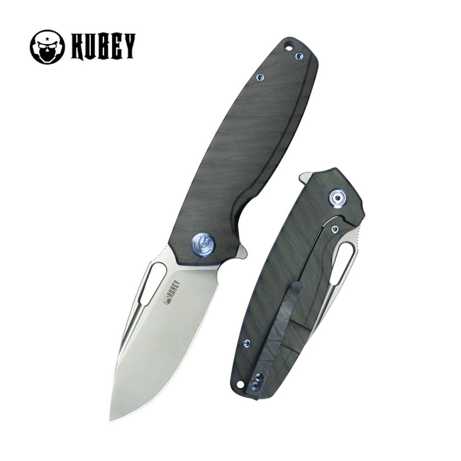 KUBEY Tityus Μαχαίρι Πτυσσόμενο Flame ContouRed Titanium