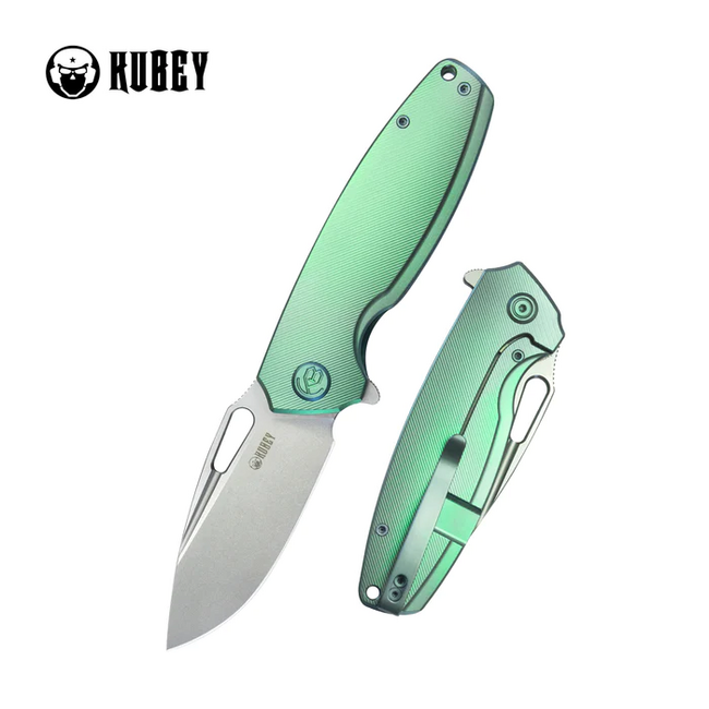 KUBEY Tityus Μαχαίρι Αναδιπλούμενο Πράσινο ContouRed Titanium