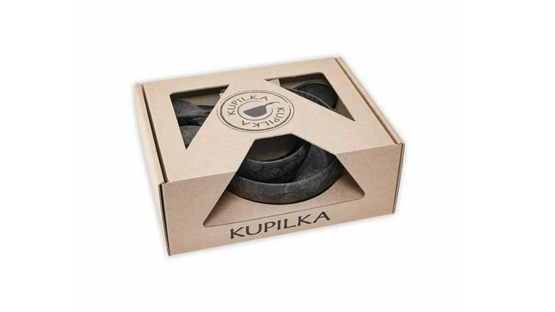 Kupilka Junior SET σύνολο σκευών πεζοπορίας, μαύρο