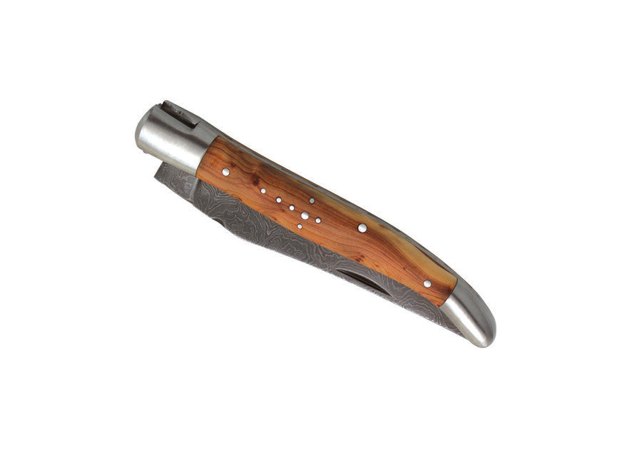 Laguiole DUB070 Τσέπης Μαχαίρι Δαμασκηνή Χάλυβα, Λάμα 12 cm, Λαβή Ενέλικο