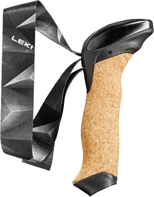 LEKI Aergon Air Ανταλλακτικό Κομμάτι Real Cork Skin Strap 4.0, μαύρο-μαύρο, 16 mm