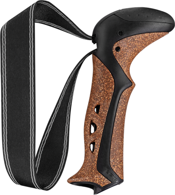 LEKI Aergon CorTec Ανταλλακτικό Εξάρτημα Soft Strap, μαύρο-καφέ, 18 mm
