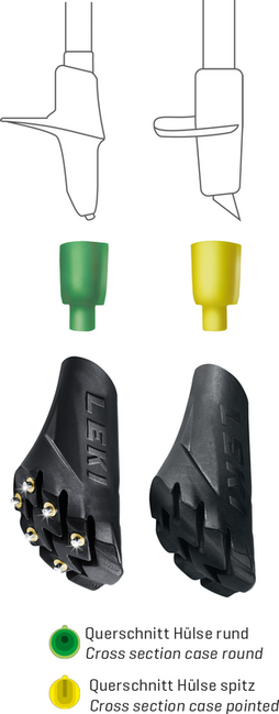LEKI Silent Spike Pad ανταλλακτικό τμήμα Walking Multi System, μαύρο