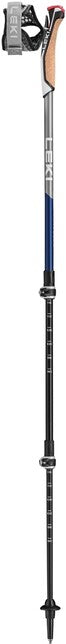 LEKI Traveller Carbon Μπατόν Nordic Walking, Ναυτικό Μπλε Σκούρο Μεταλλικό-Ανοιχτό Ανθρακί-Λευκό, 90 - 130 cm