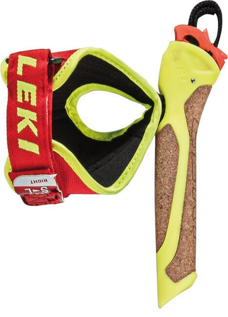 LEKI Nordic Shart FRT4 Λαβές 16,5 mm, νέον κίτρινο/καφέ