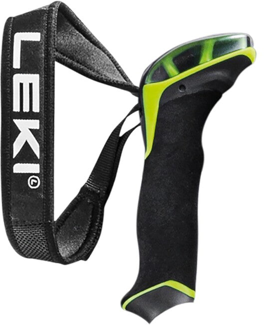 LEKI Aergo Air Foam Λαβές με Νεοπρένιο Λουρί 18mm, λάιμ/μαύρο