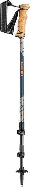 LEKI Legacy Lite Μπατόν Πεζοπορίας, Πορτοκαλί-Ντένιμ Μπλε-Ανοιχτό Ανθρακί, 100 - 135 cm