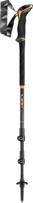 LEKI Sherpa Lite Ραβδοί Trekking, Νέον Πορτοκαλί-Μαύρο-Denim Μπλε, 100 - 135 cm