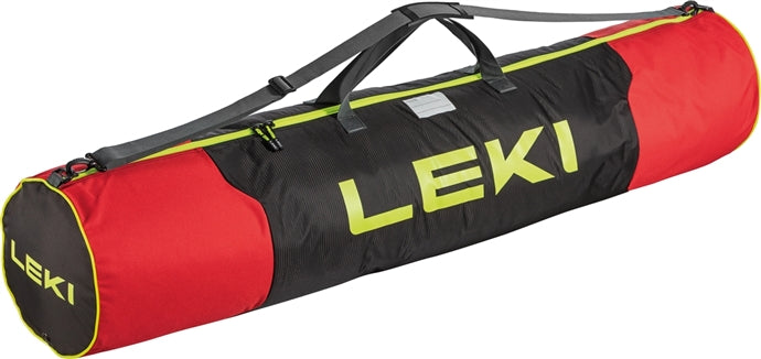 LEKI Θήκη Μπαστουνιών, Κόκκινο-Μαύρο-Νέον Κίτρινο, 140 cm