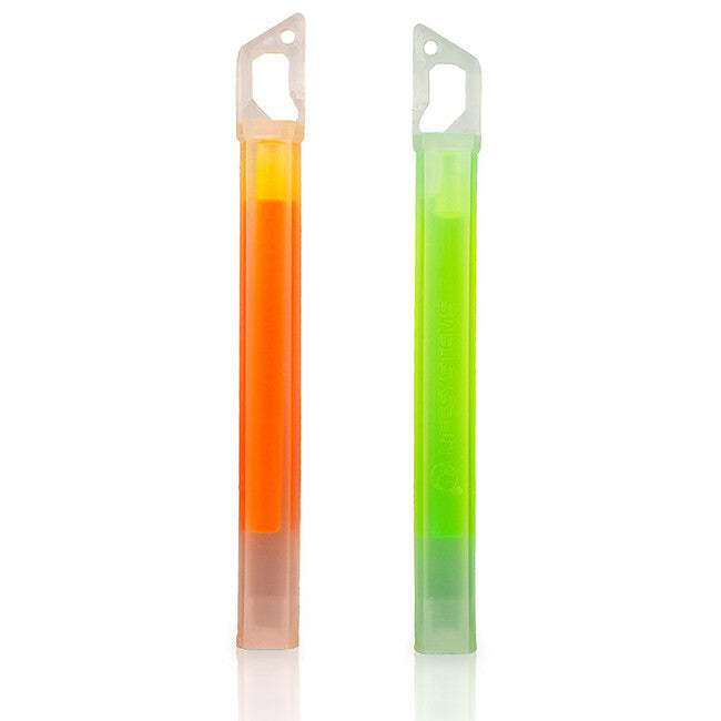 Lifesystems Glow Sticks Φωτεινή Ραβδί 15h, Πορτοκαλί / Πράσινο