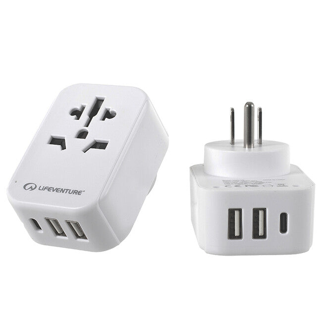 Lifeventure Ταξιδιωτικός Προσαρμογέας με USB και USB-C