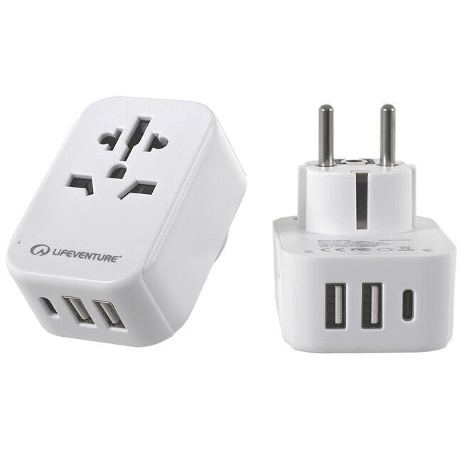 Lifeventure Ταξιδιωτικός Προσαρμογέας με USB και USB-C