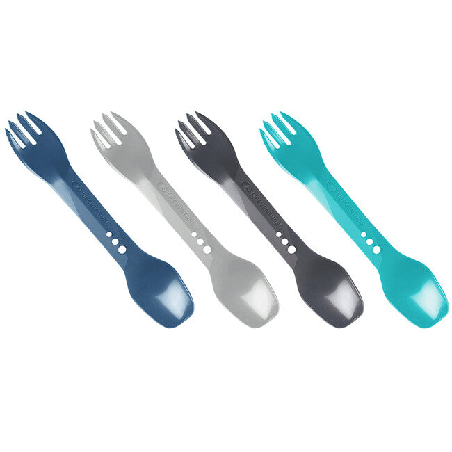Lifeventure Ellipse Spork σετ πολυλειτουργικών κουταλιών 4-Pack, πολύχρωμο