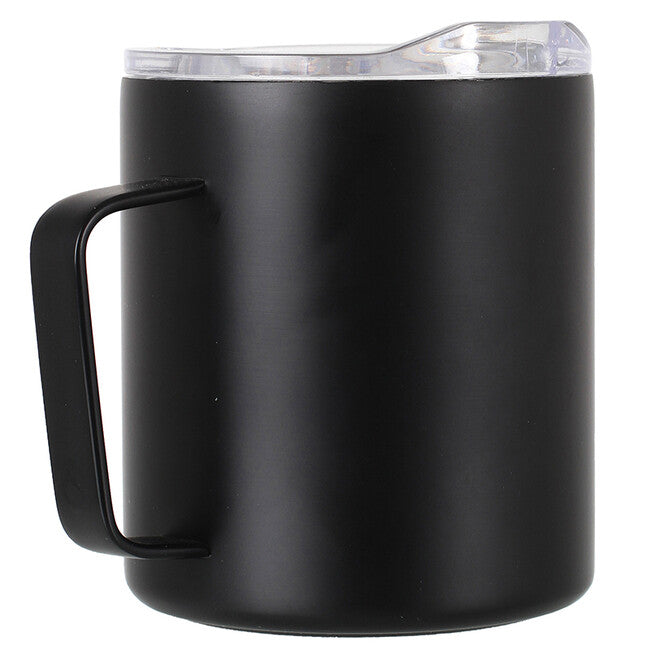 Lifeventure Insulated Mountain Mug θερμός ορειβατικός από ανοξείδωτο χάλυβα με καπάκι 350 ml, μαύρο