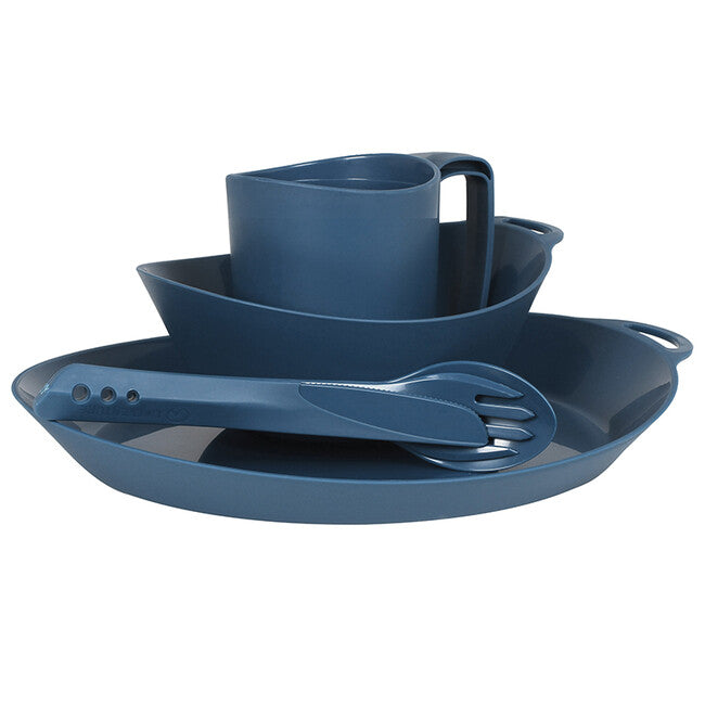 Lifeventure Ellipse Πλαστικό Σετ Φαγητού 4 τεμ., navy μπλε