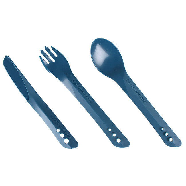 Lifeventure Ellipse Cutlery Set Σετ Μαχαιροπίρουνων Πλαστικό, Ναυτικό Μπλε