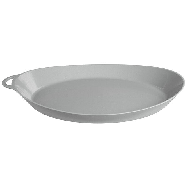 Lifeventure Ellipse Plate πλαστικό πιάτο, ανοιχτό γκρι