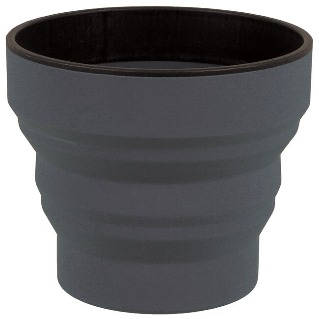 Lifeventure Ellipse Flexi Mug Ανεδιπλούμενο Σιλικόνικο Κύπελλο 350 ml, Γραφίτης