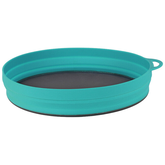 Lifeventure Ellipse Flexi Plate σκεύος φαγητού αναδιπλούμενο, μπλε-πράσινο