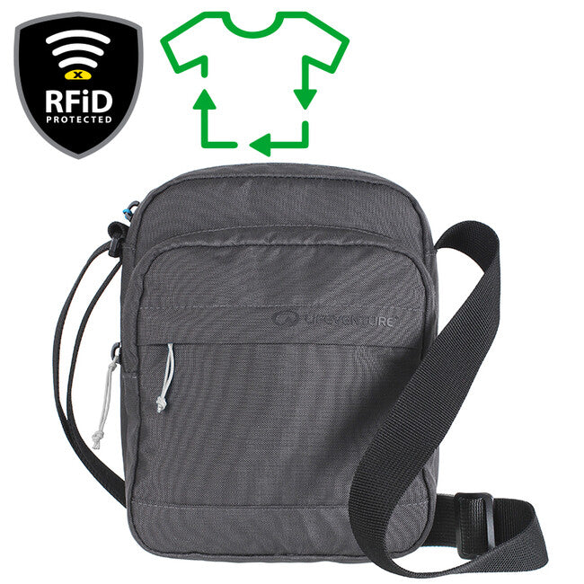 Lifeventure RFiD Τσάντα Ώμου, Γκρι