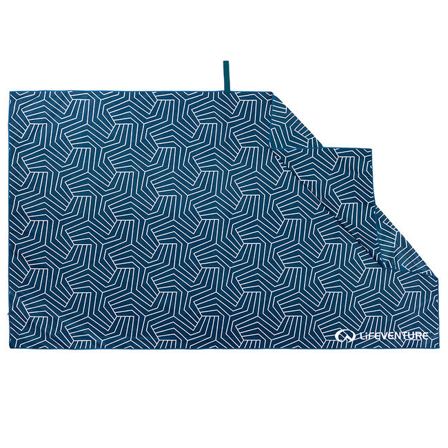 Lifeventure Printed SoftFibre Trek Towel Πετσέτα, Ναυτικό Μπλε