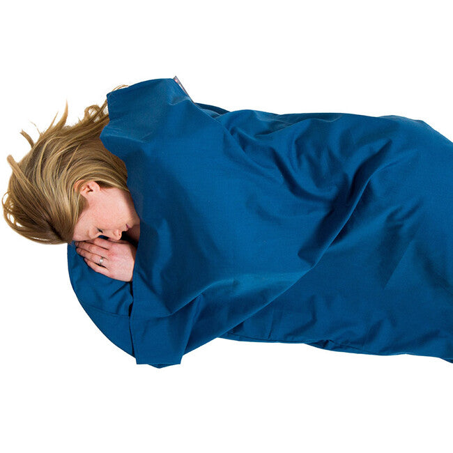 Lifeventure Polycotton Φόδρα Υπνόσακου, Ναυτικό Μπλε, Ορθογώνια