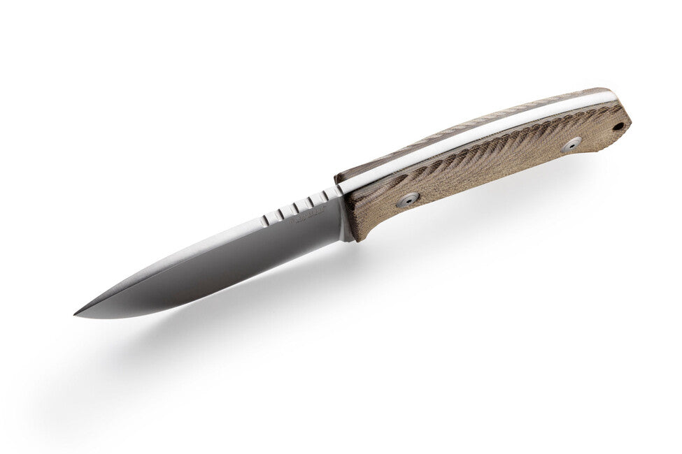 Lionsteel M3 κυνηγετικό μαχαίρι CVN με λαβή από φυσικό canvas