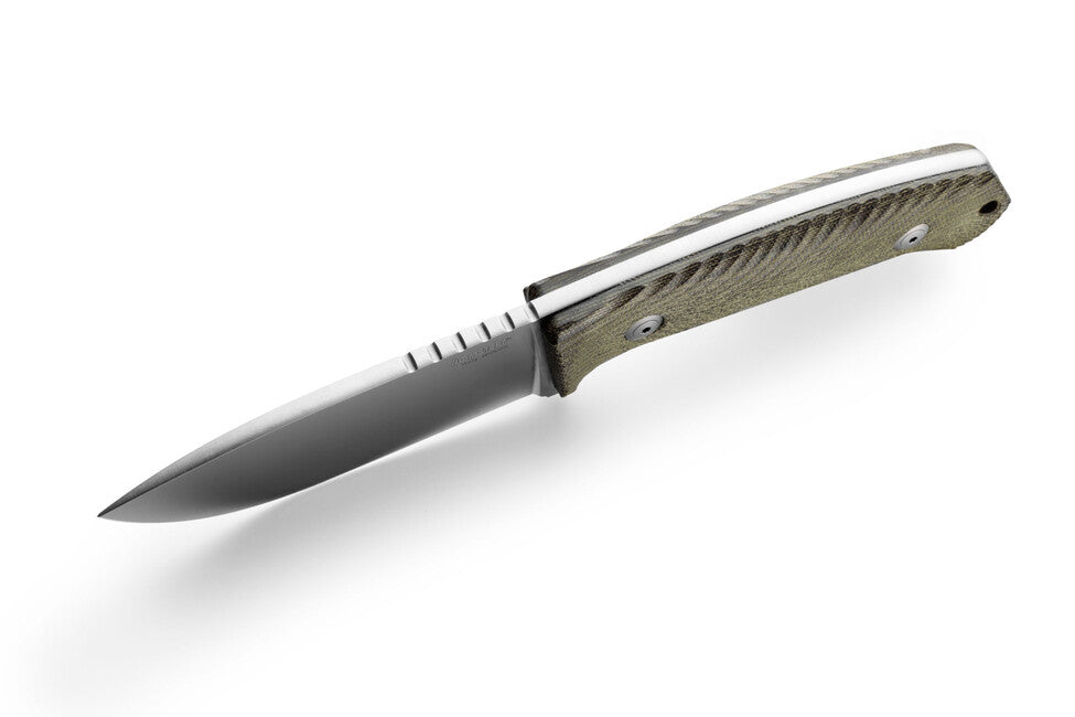 Lionsteel M3 Μαχαίρι Κυνηγιού με Χερούλι από Πράσινο Canvas CVG