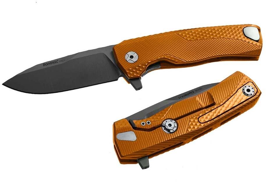 Lionsteel ROK A OB πολυτελές μαχαίρι τσέπης με λαβή από μασίφ αλουμίνιο