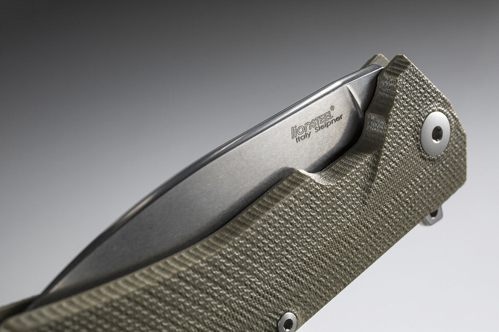 Lionsteel KUR Μαχαίρι Τσέπης, Εξαιρετικά Ανθεκτικό, Λάμα Sleipner, GR