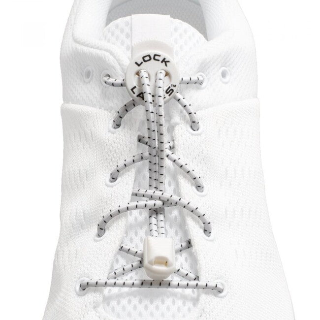 Lock Laces Κορδόνια Παπουτσιών, λευκό