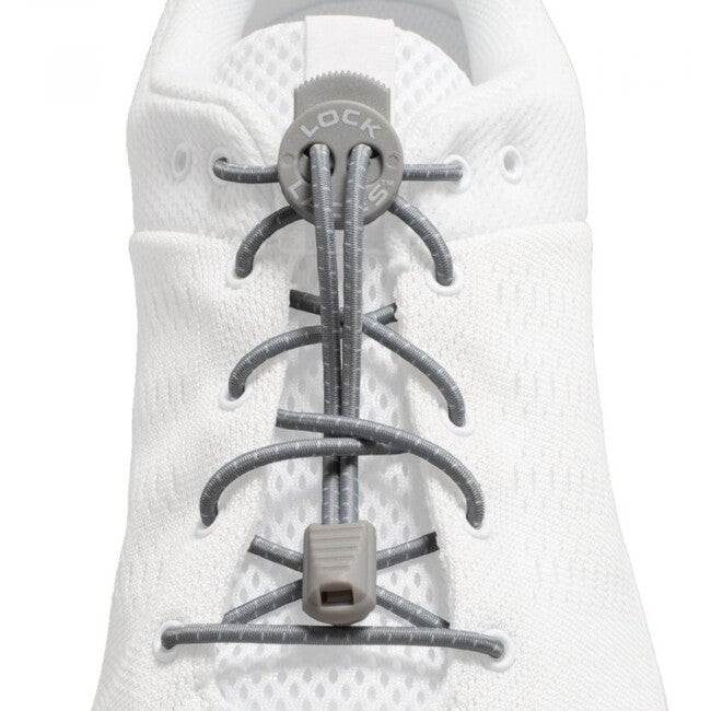 Lock Laces Κορδόνια Παπουτσιών, ανοιχτό γκρι