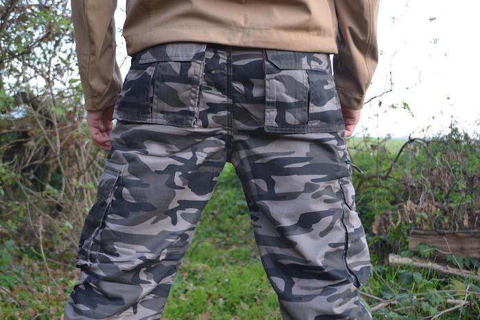 Loshan Lorenzo παντελόνι camo γκρι μοτίβο