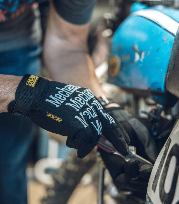Mechanix Original Γάντια Τακτικά, Μαύρο με Λευκή Επιγραφή