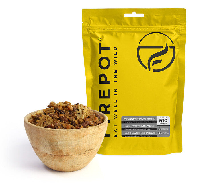 Firepot Πολυτελές χοιρινό κρέας με φασόλια 135g