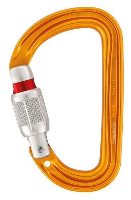 Petzl Sm'D Καραμπίνα Screw-Lock με Σπειρωτή Ασφάλεια, Ασημί