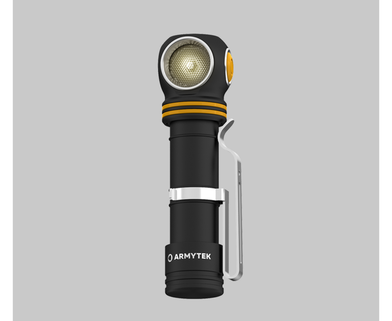 Armytek Elf C2 Micro USB Headlamp, Warm White, Battery Powered, 1023 lm