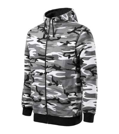 Malfini Φούτερ με Κουκούλα Camo 300 g/m², camo γκρι