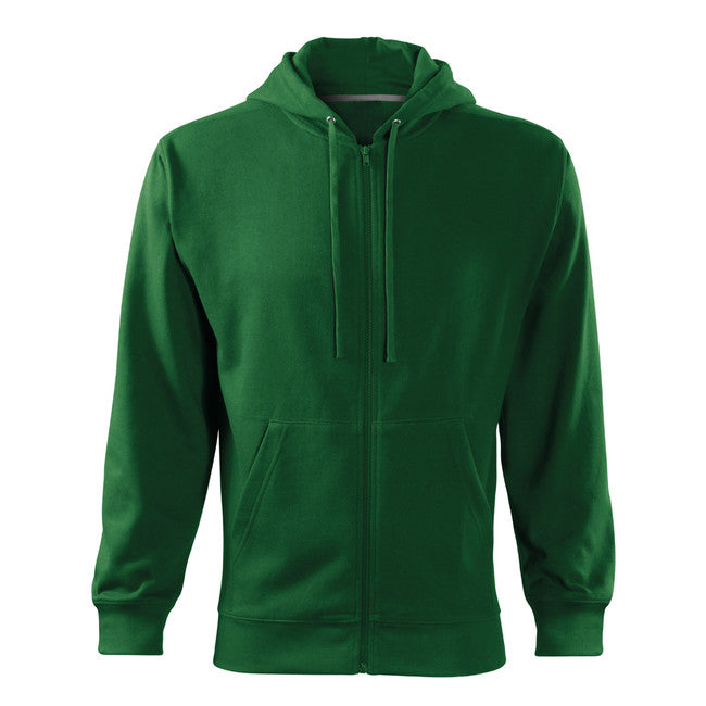 Malfini Trendy Zipper Φούτερ με Κουκούλα Ανδρικό 300g/m2, Πράσινο