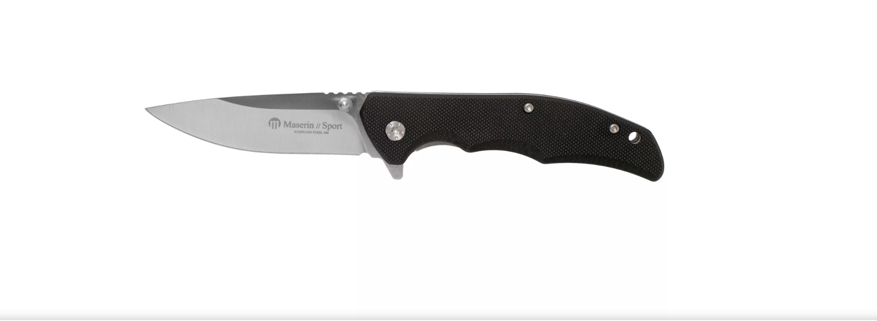 Maserin Sporting Μαχαίρι 17,5cm - G10, Μαύρο