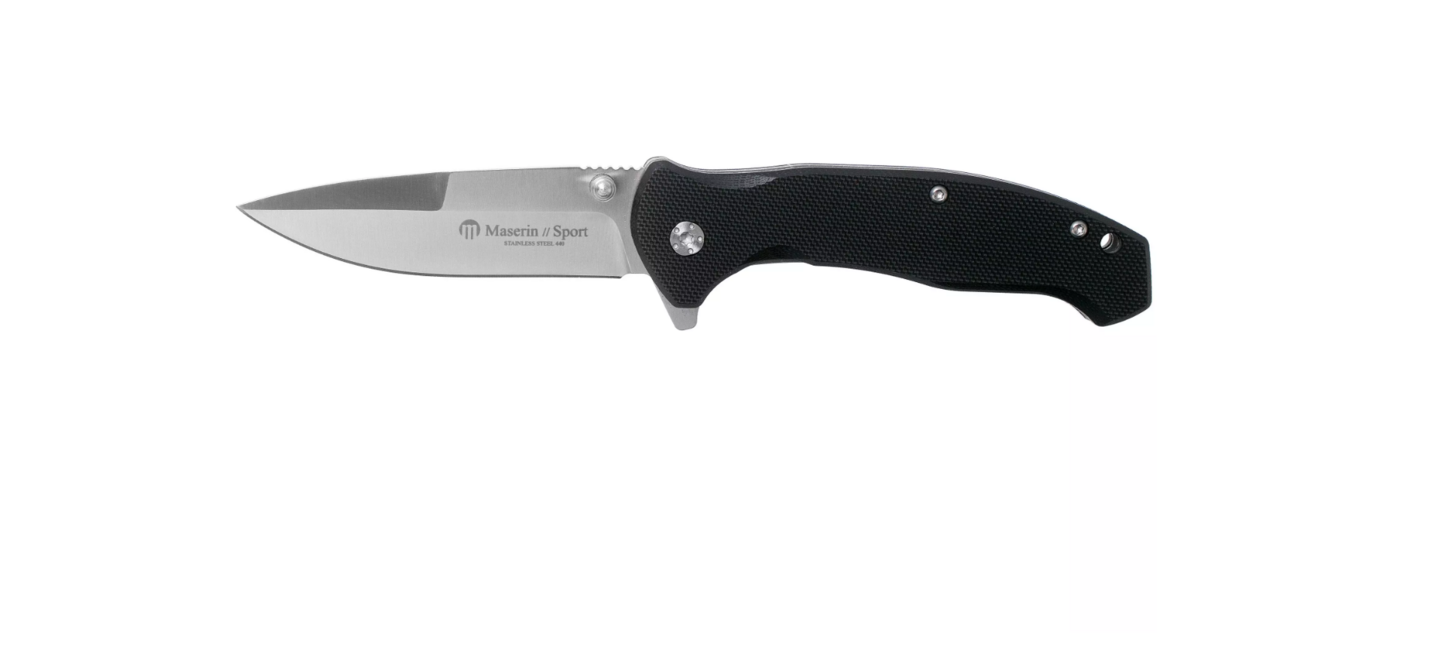 Maserin Sporting Μαχαίρι Cm 17,5 -G10, Μαύρο
