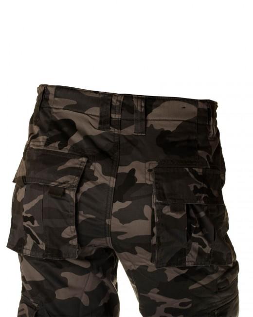 Loshan Lorenzo παντελόνι camo γκρι μοτίβο